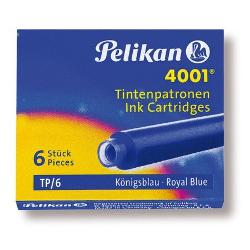 Patroane 4001 mici cerneala set 6 albastru royal Pelikan 301176