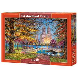 Puzzle 1500 piese Autumn Stroll Central Park Castorland 151844