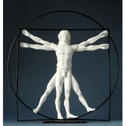 Statueta (Polystone) Da Vinci Omul Virtuvian 22cm DAV01