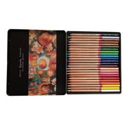 Creioane colorate 24 culori caseta metal Marco FineArt-24-TN 5210