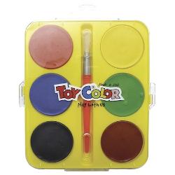 Acuarele Toy Color Jumbo, 6 culori TC798