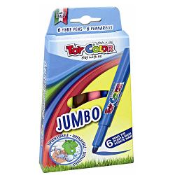 Carioci Toy Color Jumbo, 6 culori TC040
