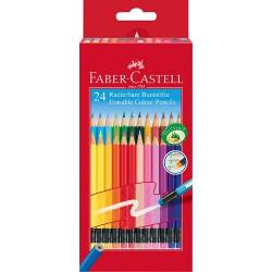 Creioane colorate cu guma 24 Buc Faber-Castell 116625 imagine 2022