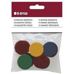 Magneti Bi-Silque, 10 bucati/set, diverse culori, 15 mm BSIM150909