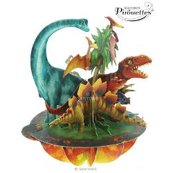 Piruettes Felicitare 3D - Jurassic Dinosaurs PS009