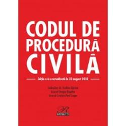 Codul de procedura civila 23 august 2020