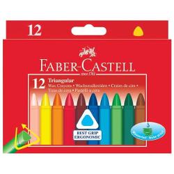 Creioane cerate triunghiulare Faber-Castell, 12 buc 120010