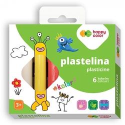 Plastilina scolara, 6 culori, Happy Color HA2110K6