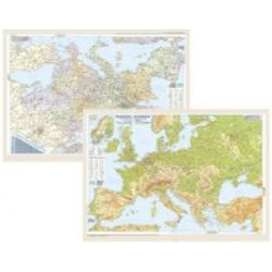 Harta Europa fizica administrativa imagine librarie clb