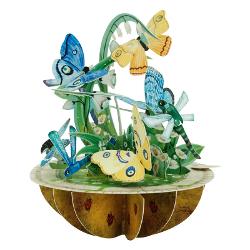 Piruettes felicitare 3d - butterfly and dragonfly ps044
