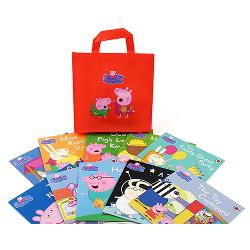 Peppa pig storybook orange bag - 10 books