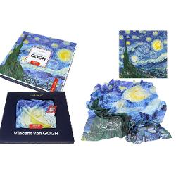Esarfa Van Gogh noapte instelata 90x90cm 0231021