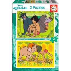 Puzzle 2 x 48 piese Jungle Book clb.ro imagine 2022