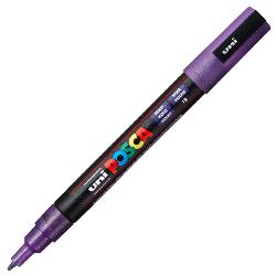 Marker UNI PC-3ML Posca 0.9-1.3 mm, cu sclipici, violet M1275