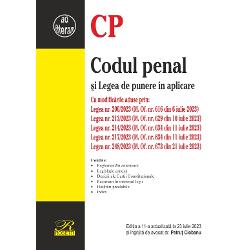 Codul penal si legea de punere in aplicare 23 iulie 2023
