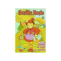 Carti de citit si colorat - Scufita Rosie