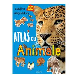 Atlas cu animale - 80 de abtibilduri