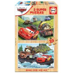 Puzzle 2×25 piese Cars 18877 imagine 2022