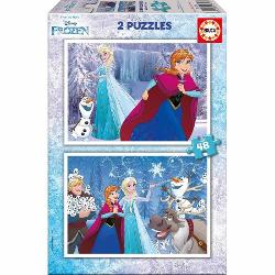 Puzzle 2x48 piese Frozen 16852