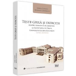 Teste grila si exercitii pentru examenul de admitere la facultatea de drept, Universitatea din Bucuresti: Limba romana