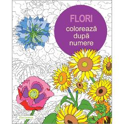 Flori - coloreaza dupa numere