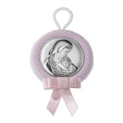 Medalion patut roz Maica Domnului 6.5cm 10496 1RA Class Gift imagine 2022