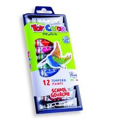 Vezi detalii pentru Tempera la tub Toy Color, 7.5 ml, 12 culori TC721