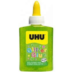 Adeziv colorat cu sclipici Uhu Glitter Glue Verde 90G 771218