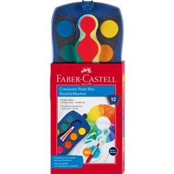 Acuarele 12 Culori Connector Albastre Faber-Castell 125050 imagine 2022