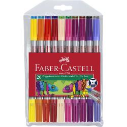 Carioca Faber-Castell cu 2 capete, 20 de culori 151119
