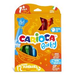 Carioca 12 culori Teddy Markers Baby 42816 Adaconi imagine 2022