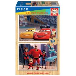 Puzzle 2 x 50 piese Cars + The Incredible 15898 clb.ro imagine 2022