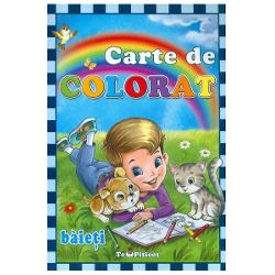 Carte de colorat pentru baieti, Editura Teo Piticot