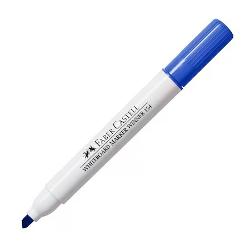 Marker Whiteboard cu varf tesit, albastru Faber-Castell FC355451