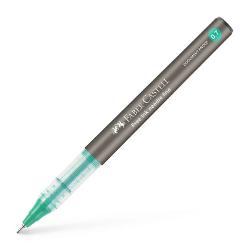 Roller verde, varf 0.7 mm, needle, free ink, Faber Castell FC348263