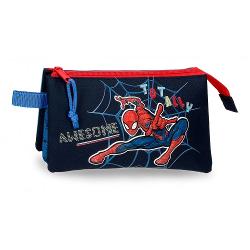 Penar neechipat Marvel Spiderman Totally awesome, 3 compartimente, multicolor, 22x12x5 cm 49143,