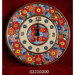 Ceas ceramica cuerda seca decorat manual 21cm 02210200