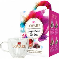 Ceai Set Impression Box piramide, 4x7x2g, cana cadou