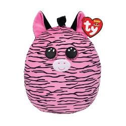 Jucarie de plus Ty Squish-a-Boos ZOEY - Zebra roz 30 cm TY39194