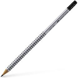 Creion grafit cu radiera, mina HB, Faber-Castell Grip 117200