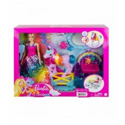 Papusa Barbie Si Set De Joaca Cu Unicorn Mtgtg01