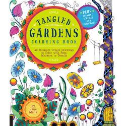 Tangled gardens coloring book