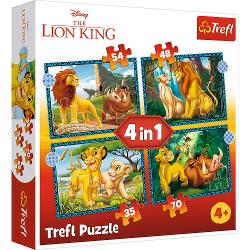 Puzzle Trefl 4 in 1 Lion King 34605