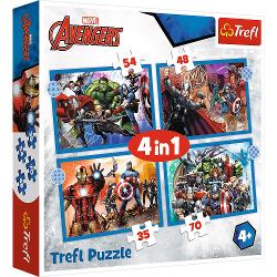 Puzzle trefl 4 in 1 avengers 34386