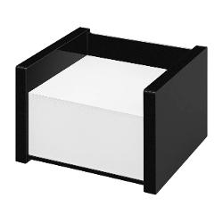 Suport cub de hartie 9x 9 cm cu 500 coli wedo black office negru 637001