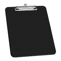 Clipboard Wedo A4 simplu negru, cu suport pentru pix 576601