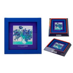 Tablou din sticla Van Gogh - Iris 13 x 13cm 2629102