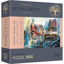 Puzzle cu 1000 de piese, din lemn, Trefl - Piese New York 20147