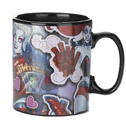 Cana DC Comics Harley Quinn din ceramica, termosensibila, schimbare imagine cald/rece, 350 ml Xl PP6607DC