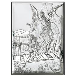 Icoana de argint Ingerul Pazitor 9x13 cm 81202 3L